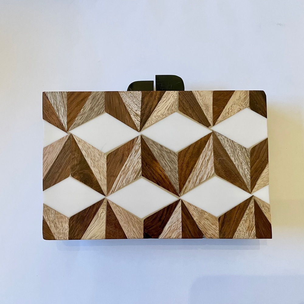 Resin Wood Clutch
